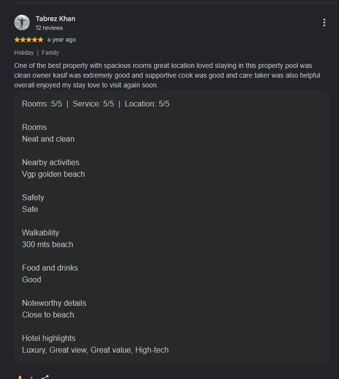 Google review screenshot for ECR Sapphire