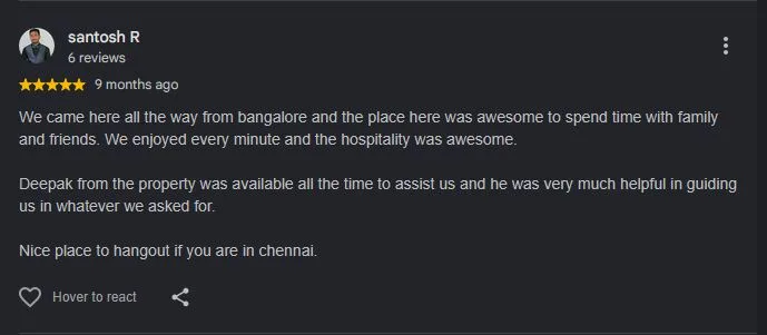 Google review screenshot for ECR Sapphire